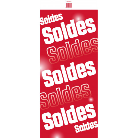 Affiche rectangulaire soldes 72 x 30 cm 72 x 30 cm